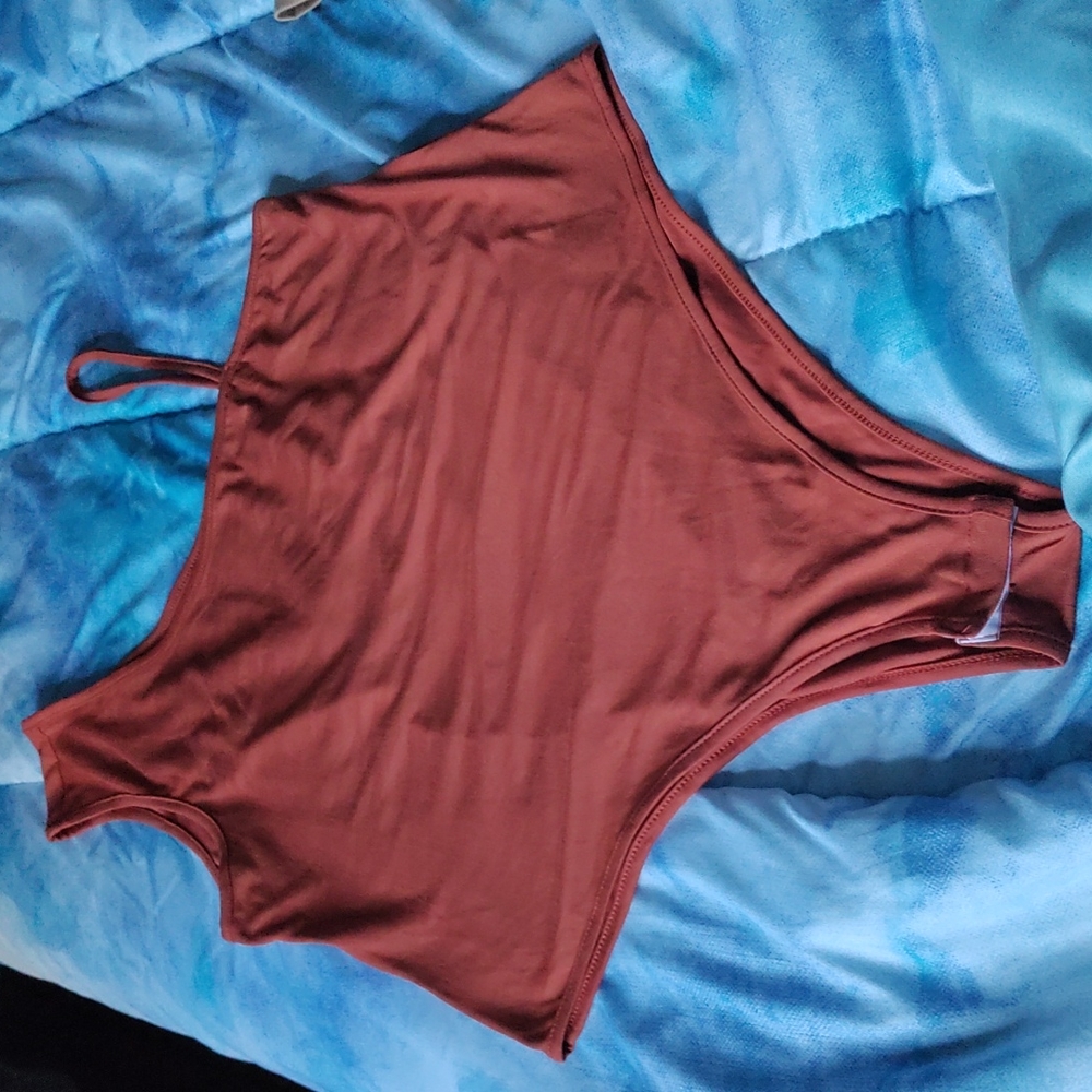 SheIn asymmetrical neck bodysuit